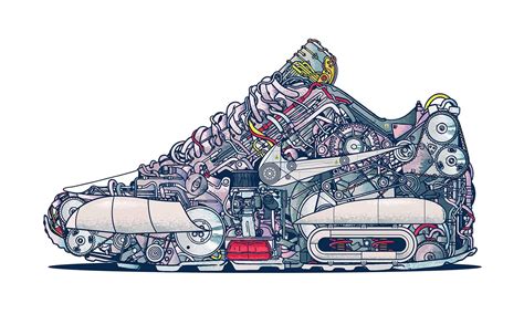 Nika Air Max Mechanics on Behance | Nike art, Sneakers illustration, Sneaker art