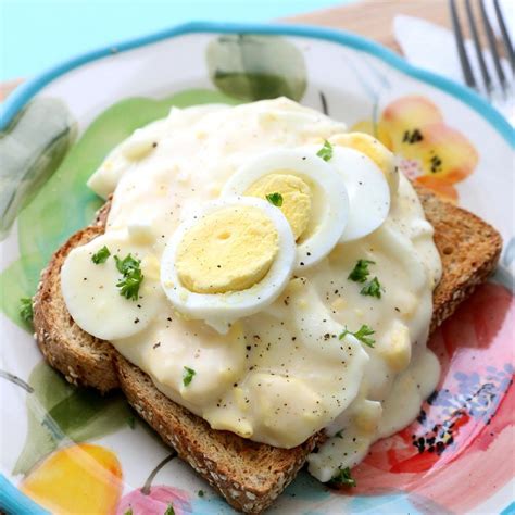 Creamed eggs on toast recipe! Great way to use up all those hardboiled eggs at Easter. Recipe ...