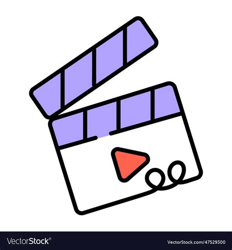 Film clapper Royalty Free Vector Image - VectorStock