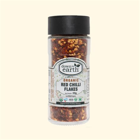 Red Chilli Flakes Organic 50g - DTE Foods