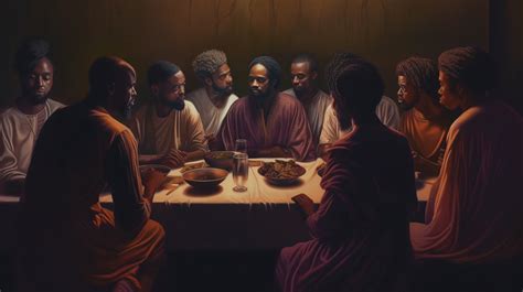 Black Jesus at the Last Supper, African American Art - Etsy