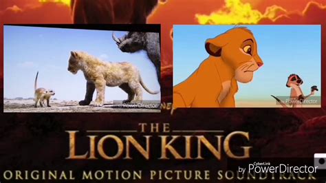 Hakuna matata Disney the lion king live action vs cartoon - YouTube