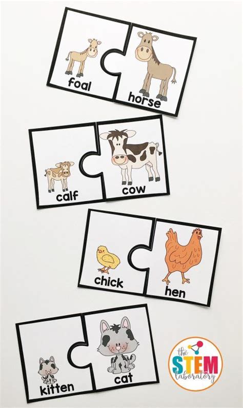 Farm animal puzzles – Artofit