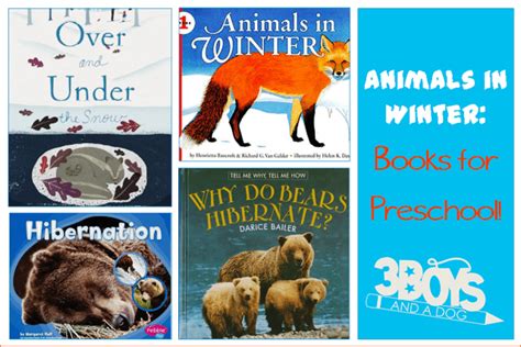 Animals in Winter {Hibernating Printable} – 3 Boys and a Dog