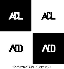 Adl Letter Original Monogram Logo Design Stock Vector (Royalty Free) 1821922691 | Shutterstock