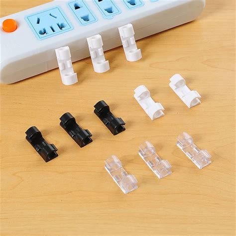 Aliexpress.com : Buy 20pcs Self Adhesive Cable Clips Organizer Drop Wire Holder Cord Management ...