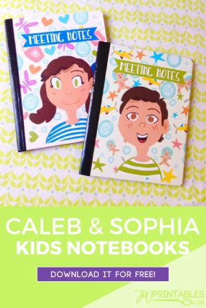 Caleb & Sophia Notebooks - JW Printables