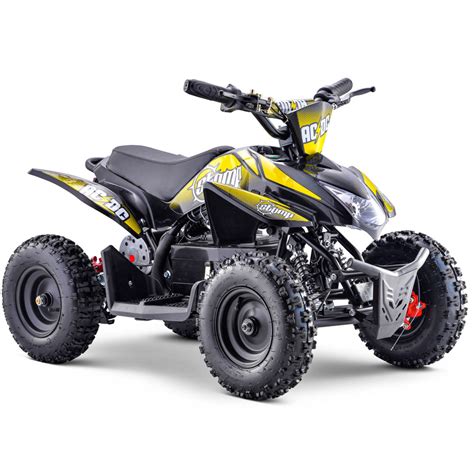 Stomp Kids Electric Quad Bike ACDC Neon Yellow 800w - Outside Play