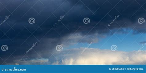 Cloudy stormy sky stock photo. Image of moody, space - 260286960