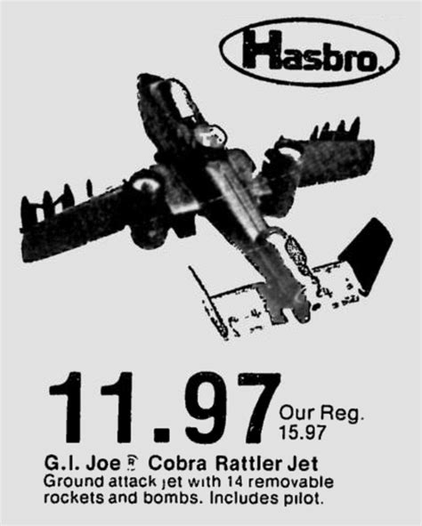 G.I. Joe Cobra Rattler Jet at K-Mart in 1984 – BattleGrip