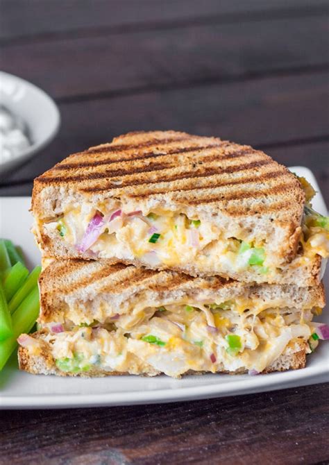 Buffalo Chicken and Grilled Cheese Sandwich - Jo Cooks