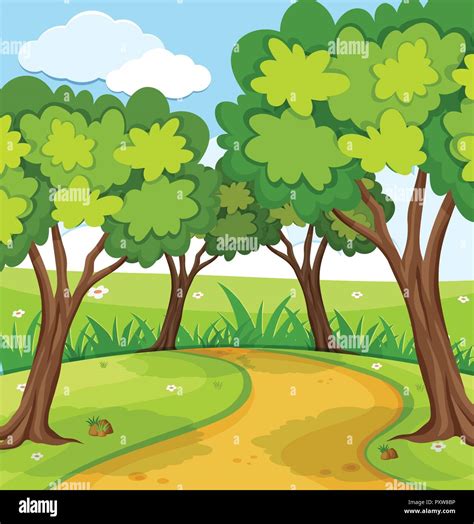 35+ Ide Cartoon Tree Background - Langue Doc Dining