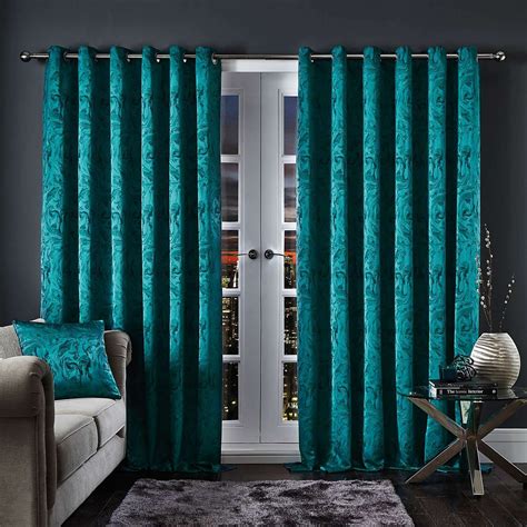 Famous Teal Living Room Curtains Insight