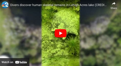 Divers Discover Human Skeletal Remains in Lehigh Acres Lake - The Scuba News