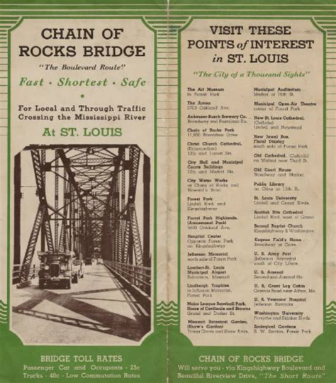 Vintage Chain of Rocks Bridge