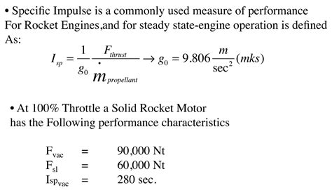 Solved . Specific Impulse is a commonly used measure of | Chegg.com