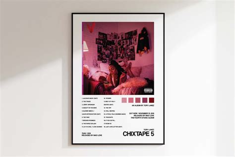 Tory Lanez 'chixtape 5' Album Cover Poster, Poster Print Wall Art ...