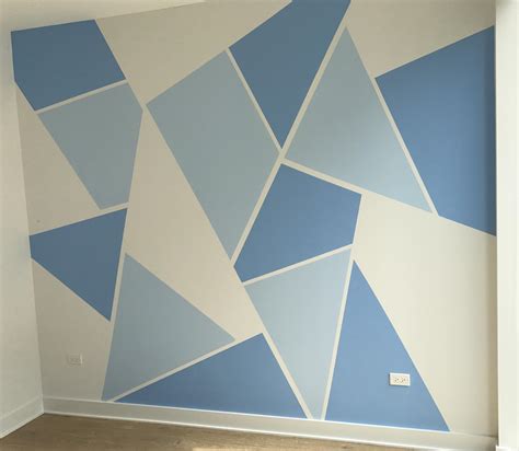 My geometric wall paint : r/pics