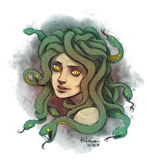 Medusa Drawing Aesthetic