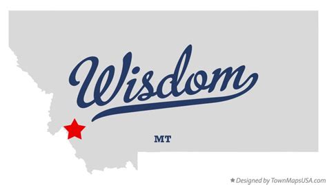 Map of Wisdom, MT, Montana