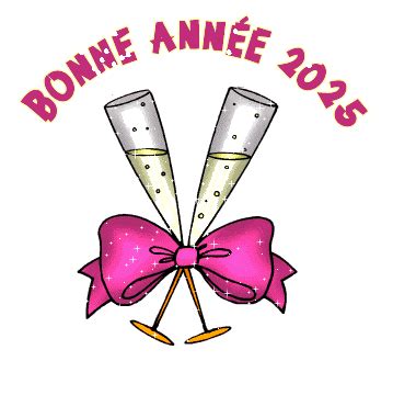 Nouvelle Année 2025 Souhaite Bravo! - gif animé de bonne année