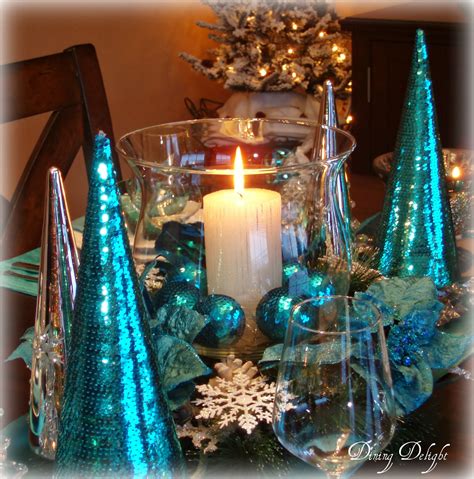 Dining Delight: Christmas in Teal Blue