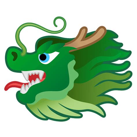 Dragon face emoji clipart. Free download transparent .PNG | Creazilla