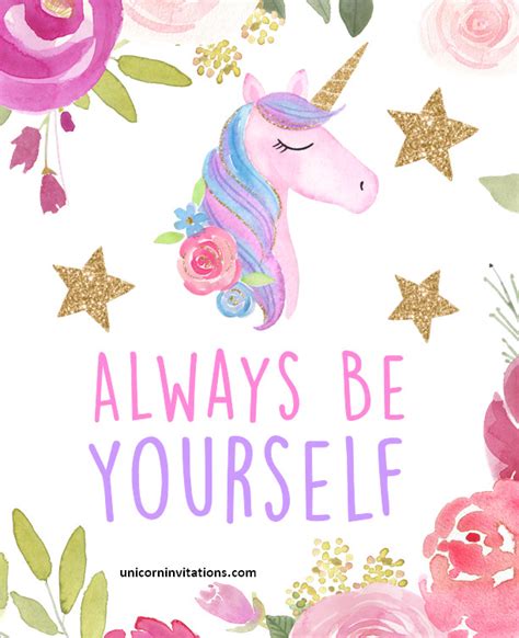 Best Unicorn Quotes Images Unicorn Invitations