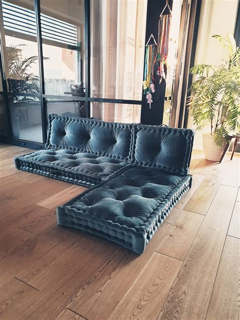 Custom Size Cushion, Floor Modular Sofa, Floor Seating Sofa, French ...