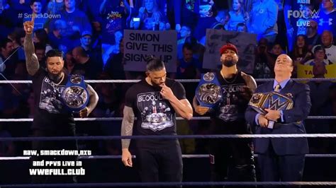 Roman reigns asks for an explanation from the usos wwe smackdown 11 5 ...