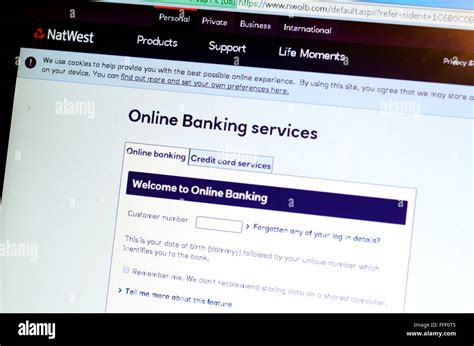 Natwest online banking login hi-res stock photography and images - Alamy