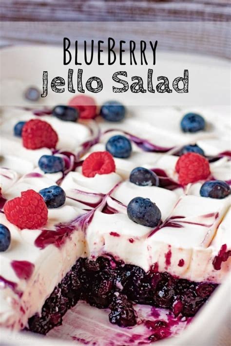 Blueberry Jello Salad | Eat Dessert Snack