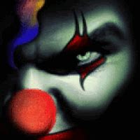 Funny Scary Clown Gifs | Clown horror, Evil clown pictures, Evil clowns