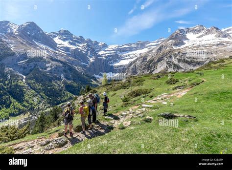 France, Hautes Pyrenees, Parc National des Pyrenees (Pyrenees National Park), Cirque de Gavarnie ...