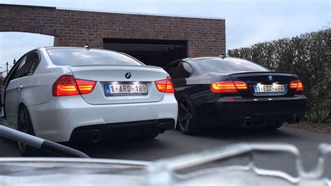 BMW 335i: N54 vs N55 revving - YouTube