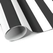 Black and White Striped Pattern Wrapping Paper | Zazzle