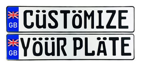 Great Britain Custom License Plate – ZPlates.com