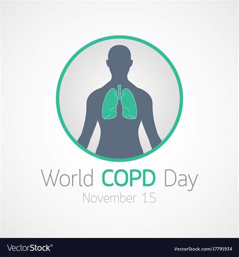 World copd day icon Royalty Free Vector Image - VectorStock