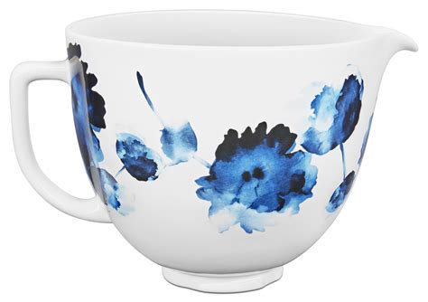 KitchenAid 5qt Patterned Ceramic Bowl – Ink Watercolor – BrickSeek