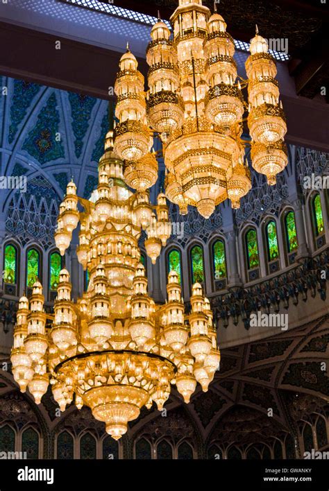 Oct.19. The Sultan Qaboos Grand Mosque chandelier is the main Mosque in ...