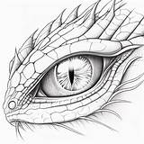 Dragon Eye Coloring Pages Printable sketch template
