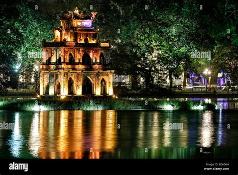 Turtle Tower, Hoan Kiem Lake, Hanoi, Vietnam Stock Photo: 76976441 - Alamy