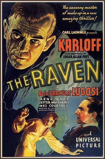 The Raven (1935) Lew Landers, Boris Karloff, Bela Lugosi, Lester ...