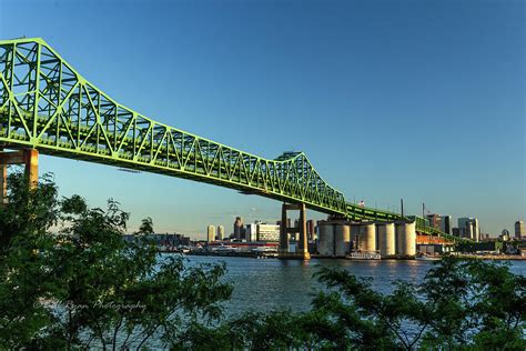 Tobin Bridge at the golden hour Photograph by Bill Ryan