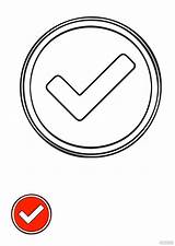 Glitter Tick Mark coloring Page In PDF JPG  Download Templatenet sketch template