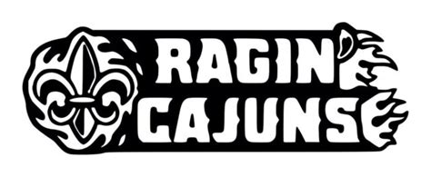 Louisiana Ragin Cajuns Decal #4 3"x 8.5" Custom Colors | eBay