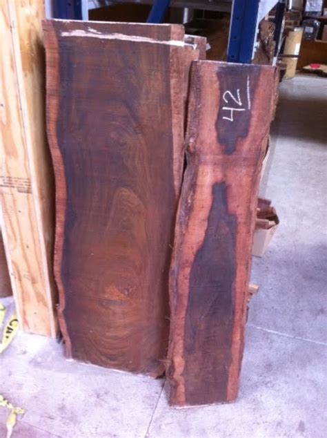 Tropical Exotic Hardwoods: More natural edged Cocobolo slabs!