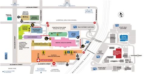 Royal Liverpool Hospital Department Map