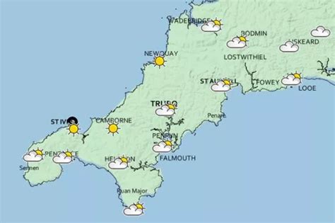 Weather in Cornwall today: Sunny spells will make a return after dreary day - Cornwall Live