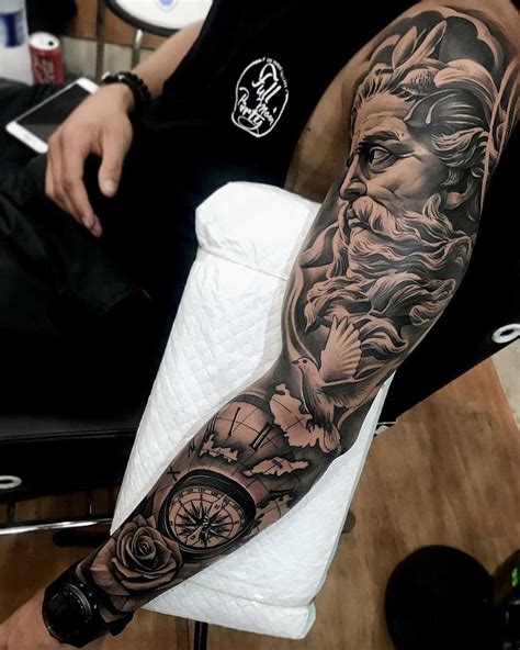 Pin on Тату | Best sleeve tattoos, Sleeve tattoos, Rose tattoo sleeve